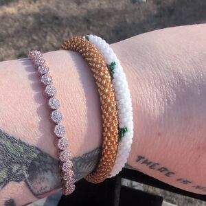 Rose Gold Plated Crystal Bracelet